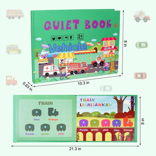 Libro Tranquilo Para Niños, Libro Interactivo Montessori
