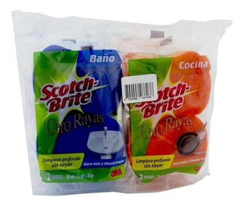 3m Esponjilla Scotch-brite Fibra C - Unidad a $2988