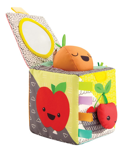 Infantino Peek & Seek - Cubo De Descubrimiento Sensorial, E.