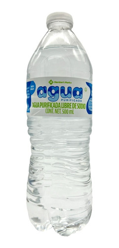 Botella Agua Natural Purificada Members Mark 500 Ml