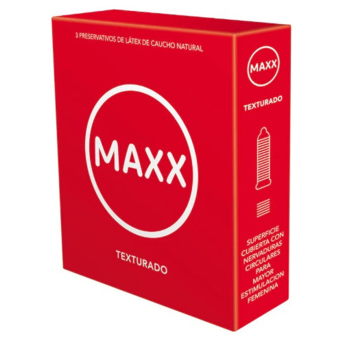 Preservativo De Látex Maxx Texturado X 3 Und