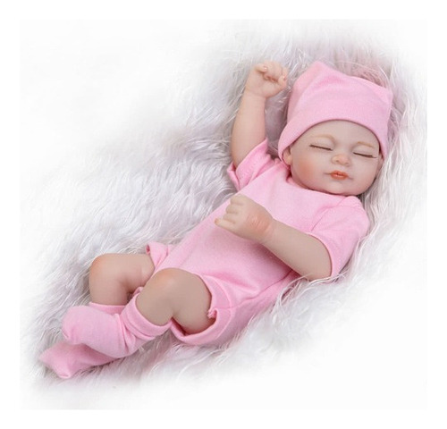 Juguete De Baño Reborn Baby Doll Girl Full Pink [u]