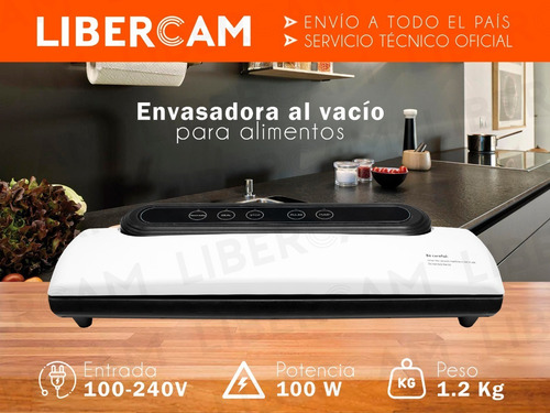 Imagen 3 de 10 de Envasadora Al Vacio Maquina Selladora + 10 Bolsas Domestica