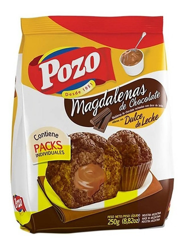 Magdalenas Pozo Chocolate Con Dulce 220 Gr