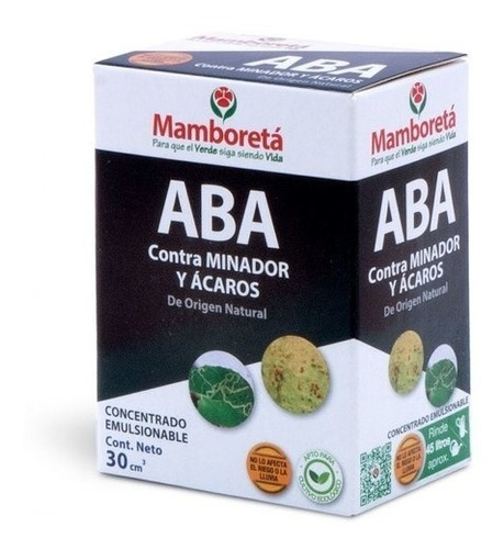 Insecticida Acaricida Mamboreta Aba Minador Acaros 30 Cm3