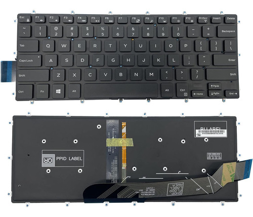 Ee. Uu. Diseño Nuevo Teclado Computadora Portátil Dell Negro