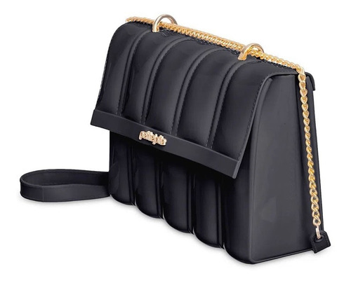 Imagem 4 de 4 de Bolsa Pequena Para Festa Shine Petite Jolie Pj10400 Preto