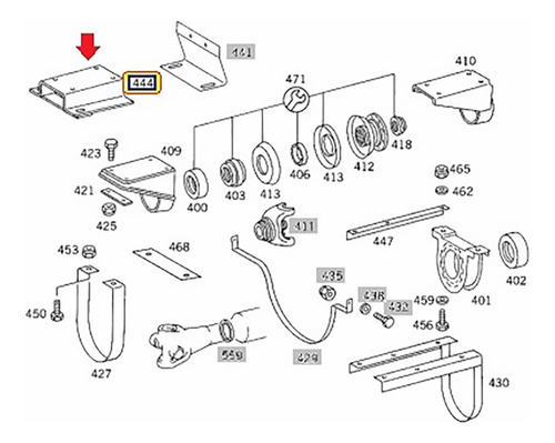 Base Compensadora Altura Eixo Cardan Mbb 3844100040