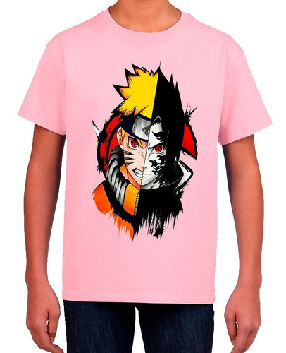 Polera Estampada 100% Algodón Niño Naruto Exclusivo Numero1