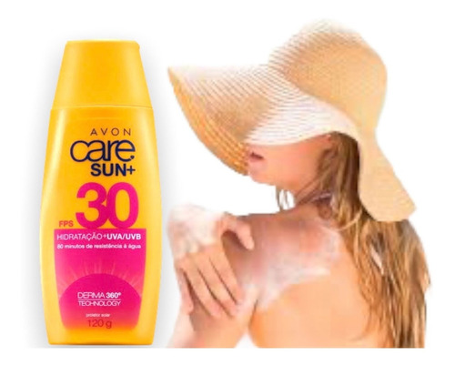 Protetor Solar Avon Care Sun+ Fps30 - 120g Hidratação + Uva