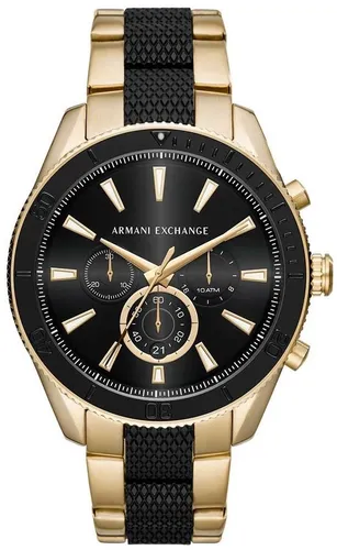 Reloj armani exchange negro con dorado hot sale
