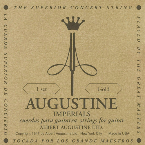 Augustine Cuerda Guitarra Clasica (hlsetimpgold)