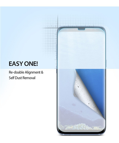 Imagen 2 de 9 de Film Protect Ringke Samsung S8 S8+ S9 S9+ Dual Easy Pack X2#