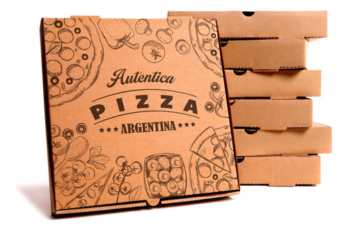 Caja De Pizza Grande Impresa Argentina Original X50 U