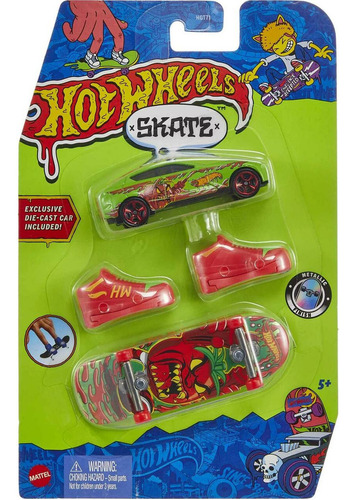 Zapatillas y cochecito Hot Wheels Finger Skate C Tony Hawk Mattel, varios surtidos