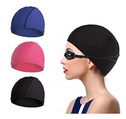 Gorro Natación Unisex Naylon Lycra Piscina Baño Adulto Niño