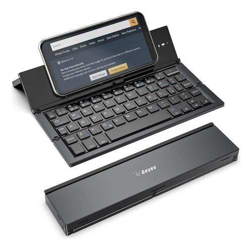 Folding Bluetooth Keyboard,geyes Foldable Wireless Keyboard