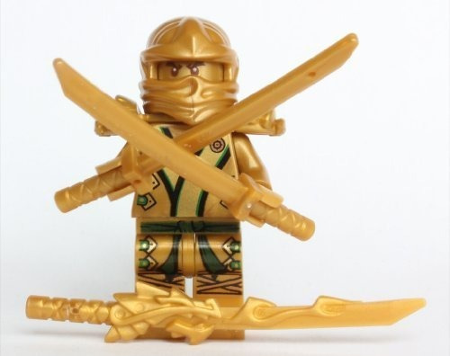 Lego Ninjago - El Oro Ninja Con 3 Armas