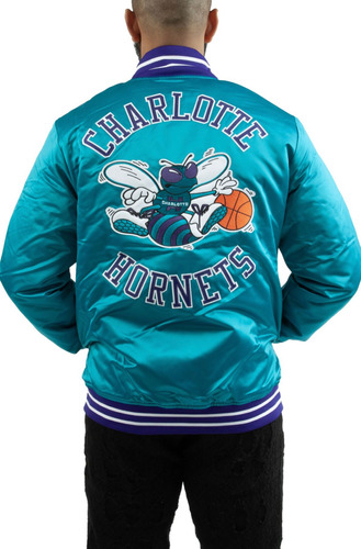 Chamarra Hornets Charlotte Mitchell & Ness (talla Xl) Origin