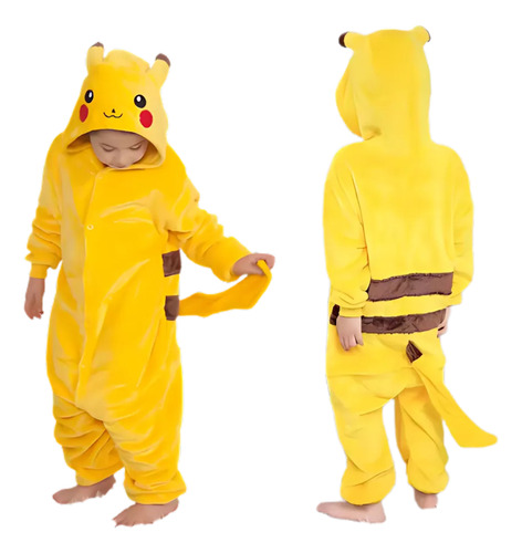 Pijama Mameluco Pikachu Dubujo Fiesta Cosplay Disfraz Unisex