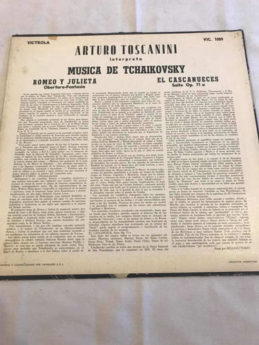 Toscanini El Cascanueces Disco Vinilo Lp Romeo Y Julieta (Usado)