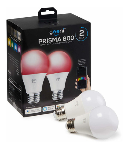 Bombilla Inteligente Geeni Prisma 800 2700 K Regulable A Bbn