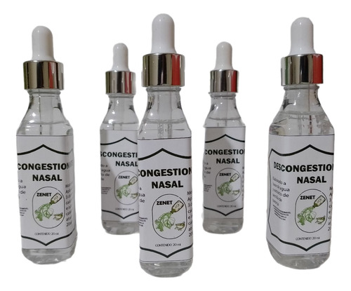 Kit 12 Zenet Medicina Natural 12 Descongestionante Nasal 