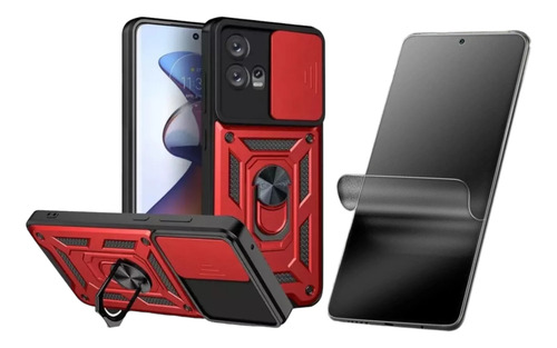 Funda  Antigolpe +hidrogel Matte Para Moto Edge 30 Fusion