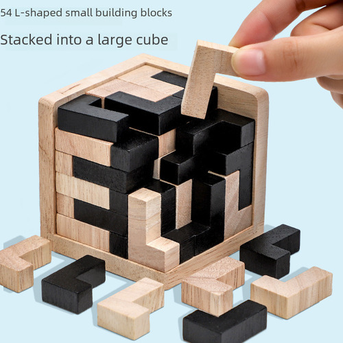 Hhh Magic Box, Rompecabezas De Madera 3d Ming Lock, 54 L,