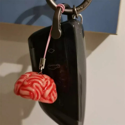 Ghost Store Llavero Cerebro Resina Unico Accesorio Halloween