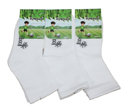 12 Calcetines Calcetas De Bambú Para Niño - Precio X Docena 