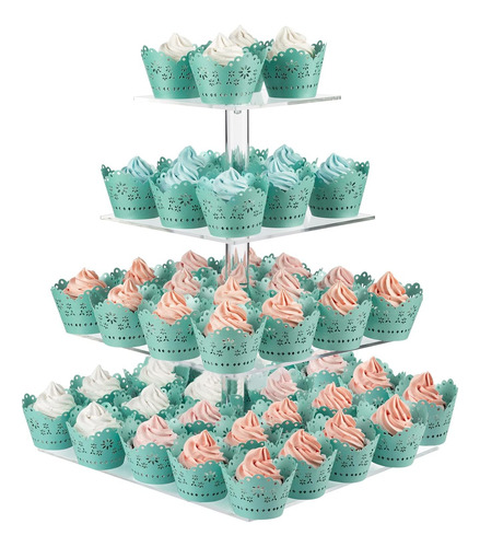 Soporte Para Cupcakes De Acrílico Soporte Transparente Para