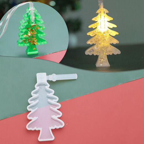 Fundición De Resina Árbol De Navidad Elk Colgante