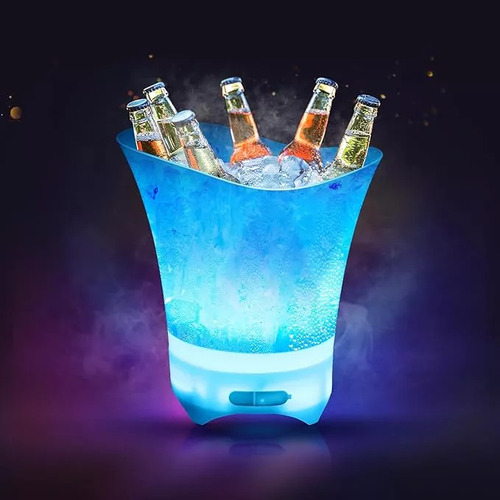 Hielera Parlante Cubetera Led Bluetooth Grande 7lts Portatil