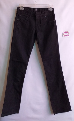 Pantalón De Jean Negro Spy Denim Talle 22, Cataleya 