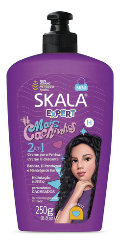 Crema De Peinar 2-1 Karité Cabello Rizado Kids Skala 250 Gr