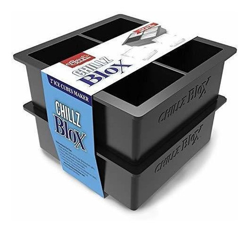 Chillz Blox Grande Bandeja Cubito Hielo Para Ice Mold Maker