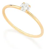 Comprar Anel Solitário Folheado Cu002F Zircônia Rommanel 513053 Deb