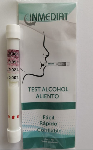 Alcoholímetro Individual Medidor De Alcohol De Un Solo Uso