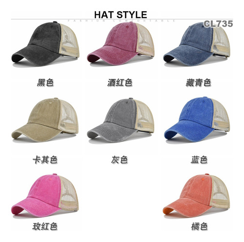 Js Gorra De Béisbol De Color Sólido Gorra Con Lengüeta De
