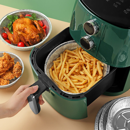 Platos De Aluminio Desechables. 50 Piezas Para Air Fry