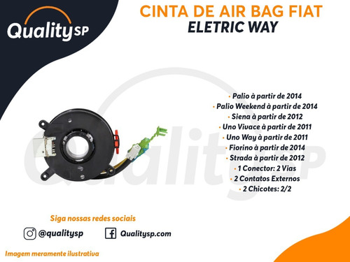 Cinta Disk Hard Air Bag Fiat Fiorino Palio Strada Uno Siena