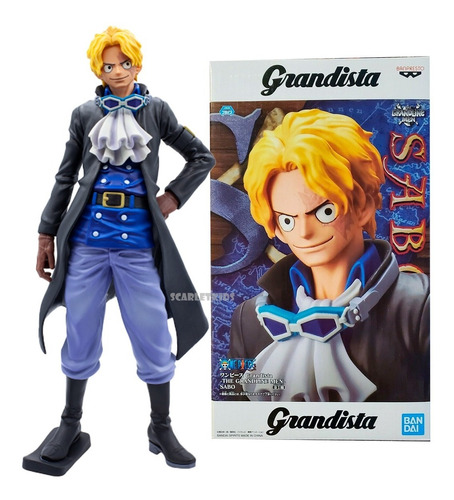 One Piece Grandista Sabo Banpresto Original Scarlet Kids