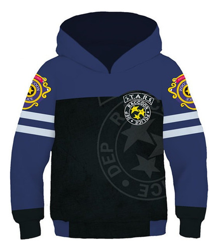 Sudadera Con Capucha Para Niños Resident Evil Umbrella Corpo