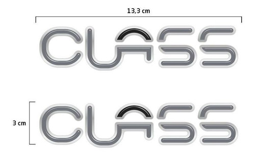 Imagem 4 de 4 de Par De Emblemas Class Ford Ka Fiesta 2003 Adesivo Resinado