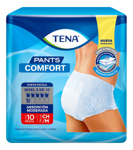 Tena Pants Comfort 10 unidades CH/M