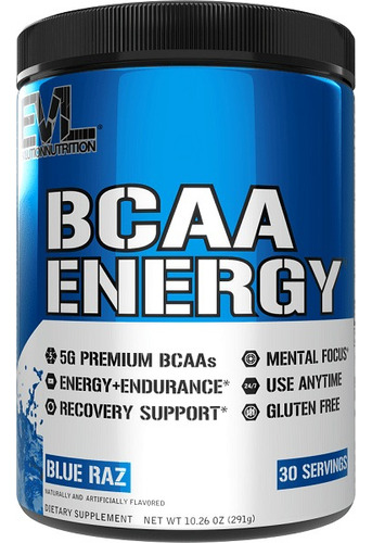 Bcaa Energy Evl Aminoacido Energia L Sabor Blue Raz