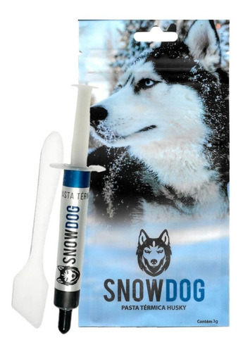 Imagem 1 de 9 de Pasta Termica Snowdog Husky 3g 12.8w/mk Alta Performance