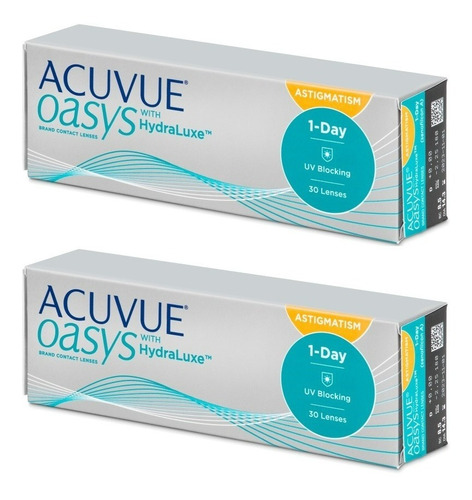 2 Caixas Acuvue® Oasys 1-day  Hydraluxe Tórica / Johnson