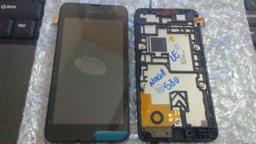 Imagen 1 de 2 de Pantalla + Mica Tactil + Bisel Nokia Lumia 530 Rm1018 N530